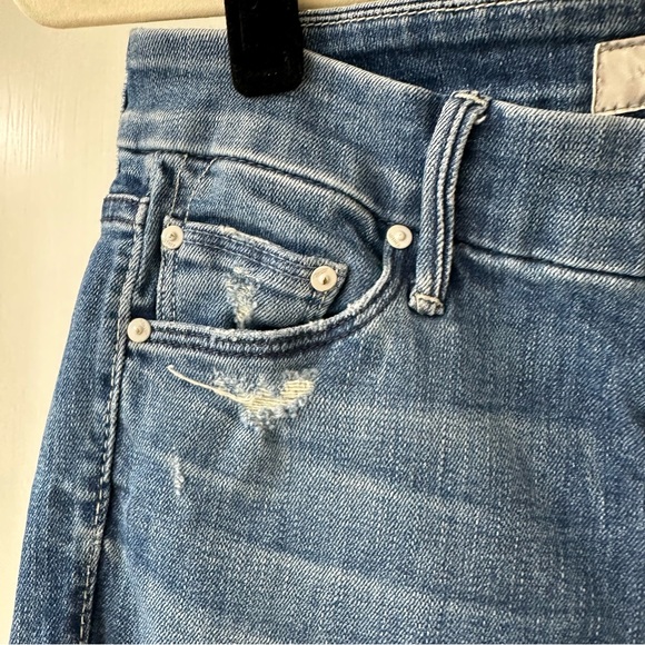 MOTHER Denim The Looker Skinny Jeans in Graffiti Girl, Size 25 - Picture 7 of 15